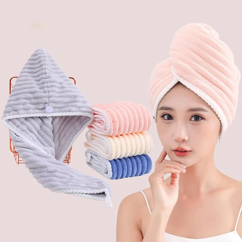 Microfiber Hair Towel ( 4 pcs )