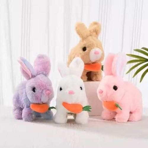 Electric Plush Rabbit Toy With Carrot